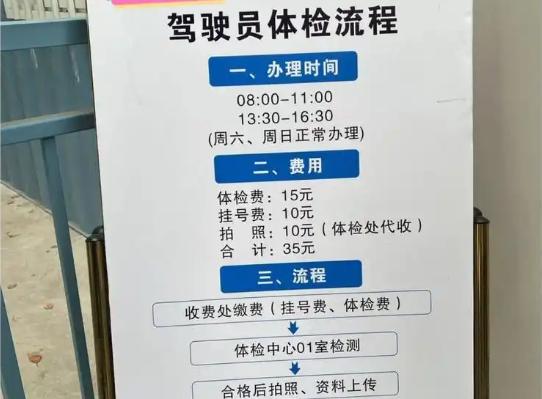 驾驶员体检需要查哪些项目？